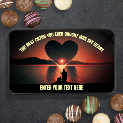 The Best Catch That Ever Caught Your Heart Handmade Chocolates In A Personalized Keepsake Tin