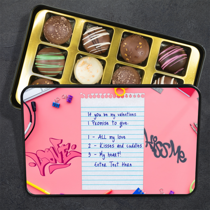 If You Were My Valentine Tin of Handmade Chocolates