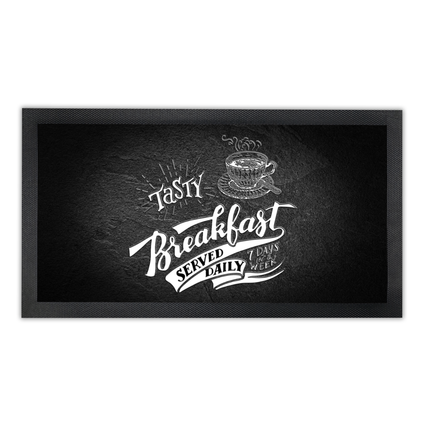 Tasty Breakfast Served Daily Coffee Mat