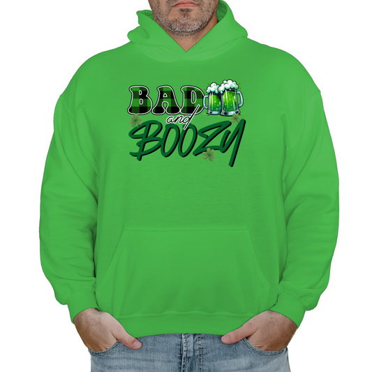 Bad and Boozy St Patrick's Day Hoodie