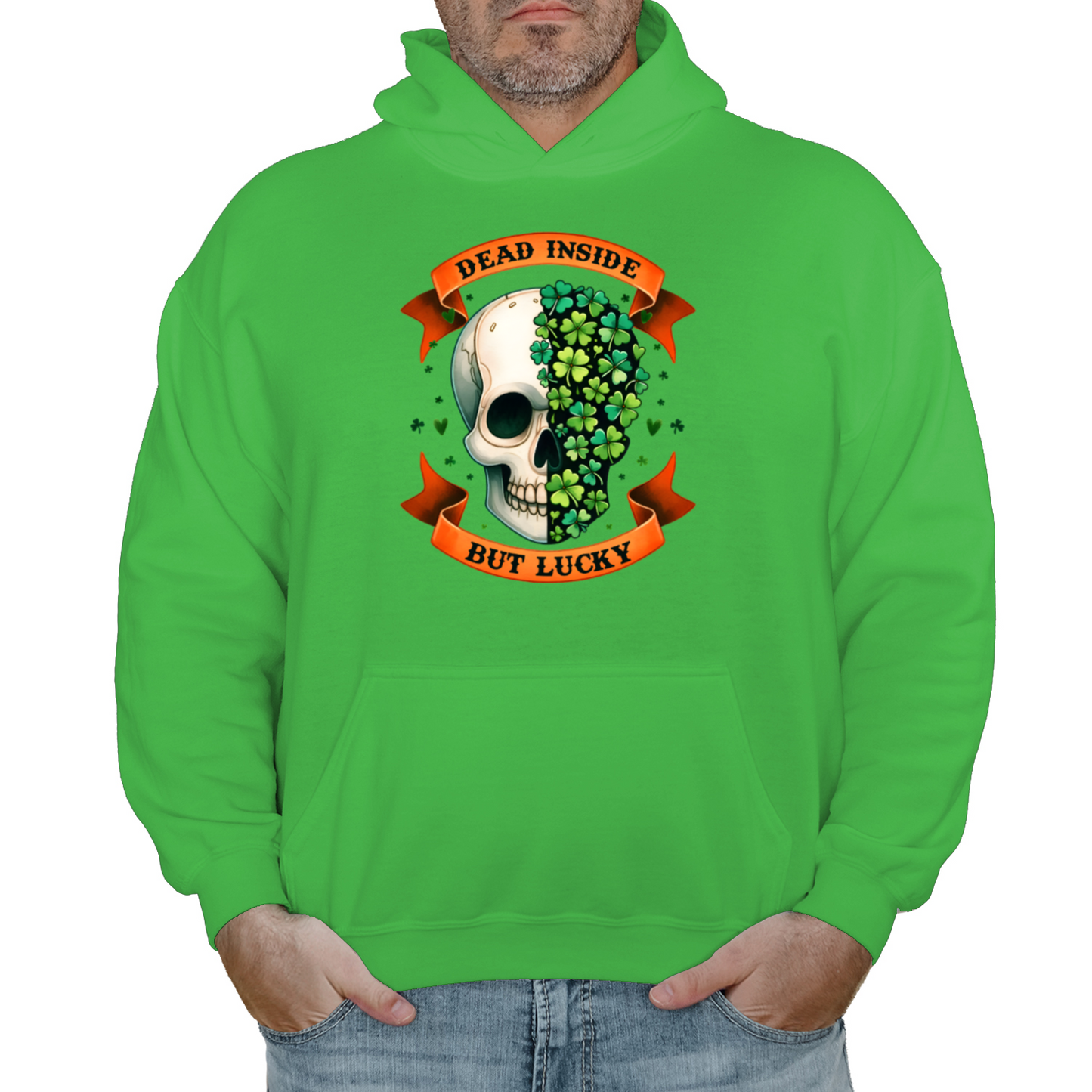 Dead Inside But Lucky St Patrick's Day Hoodie