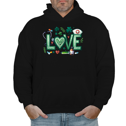 Love Medical St Patrick's Day Hoodie