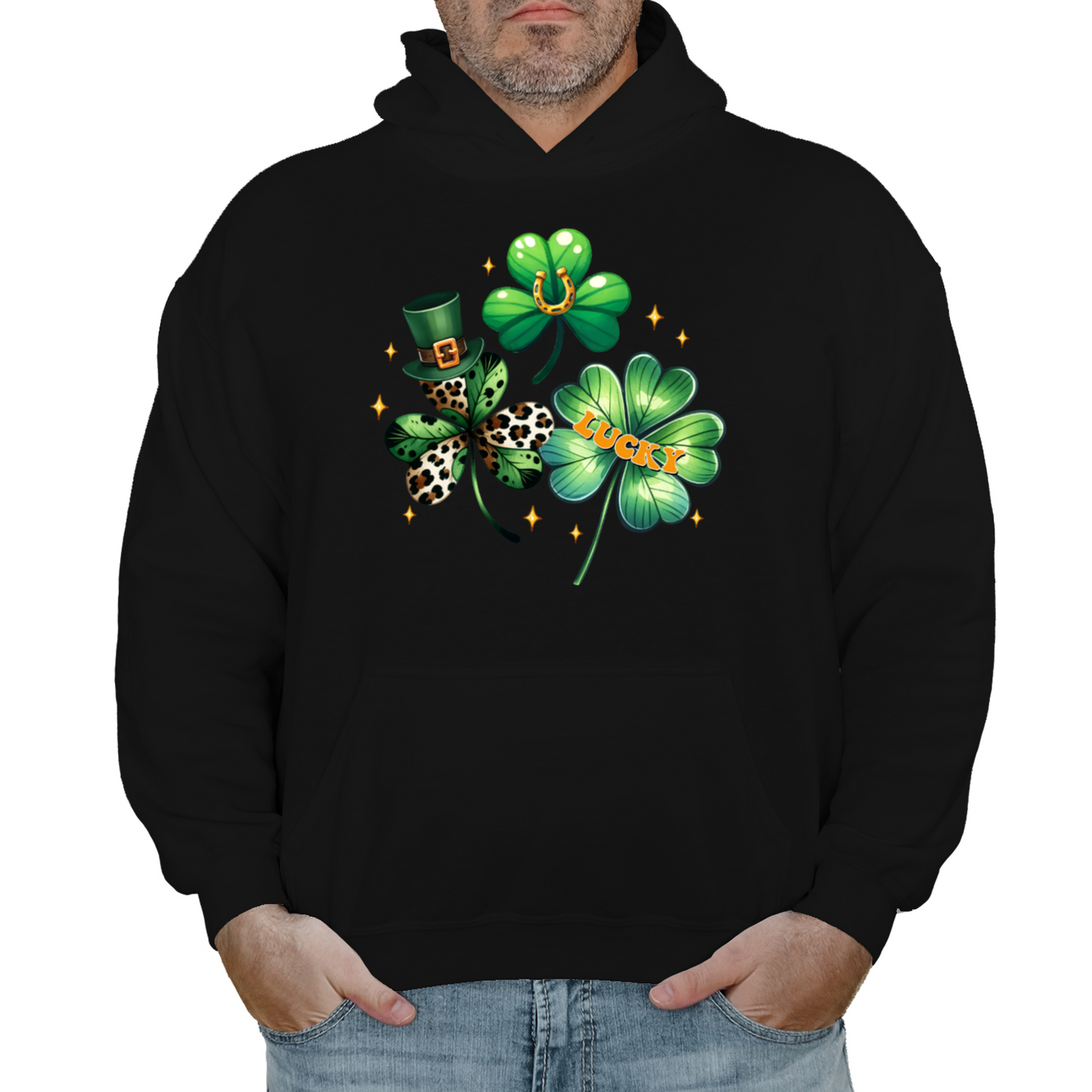 Lucky Clovers St Patrick's Day Hoodie