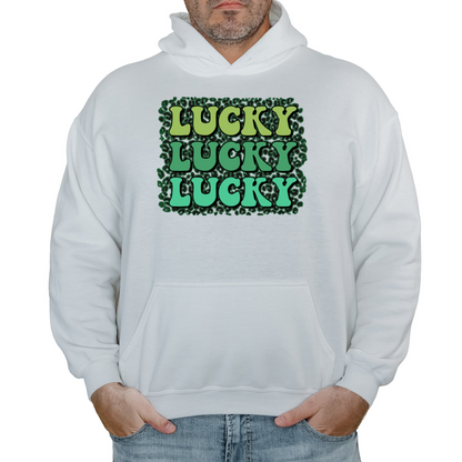 Lucky Lucky Lucky St Patrick's Day Hoodie