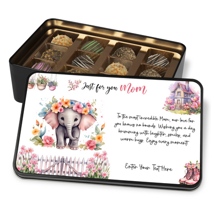 Just For You Mom Handmade Chocolates In A Personalized Keepsake Tin