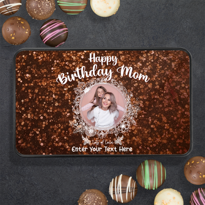 Happy Birthday Mom Handmade Chocolates In A Personalized Keepsake Tin