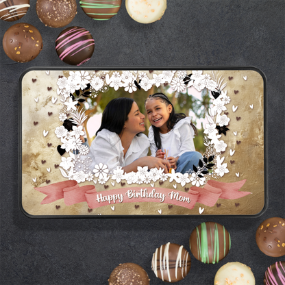 Happy Birthday Mom Handmade Chocolates In A Personalized Keepsake Tin