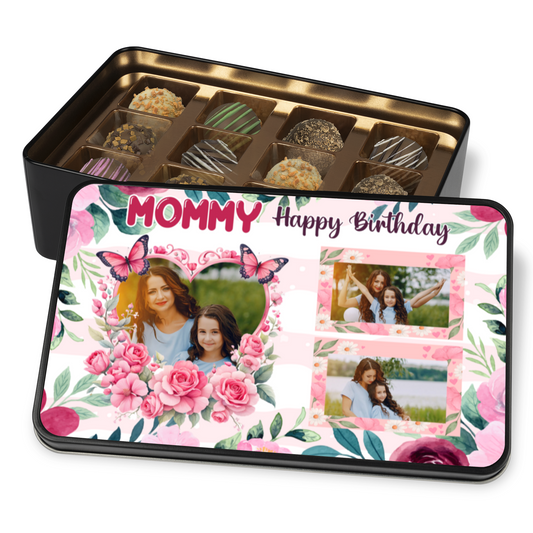 Happy Birthday Mommy Handmade Chocolates In A Personalized Keepsake Tin