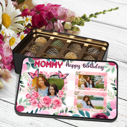 Happy Birthday Mommy Handmade Chocolates In A Personalized Keepsake Tin