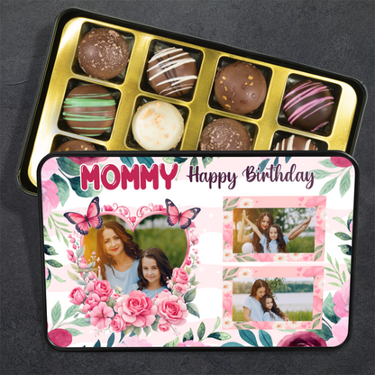 Happy Birthday Mommy Handmade Chocolates In A Personalized Keepsake Tin