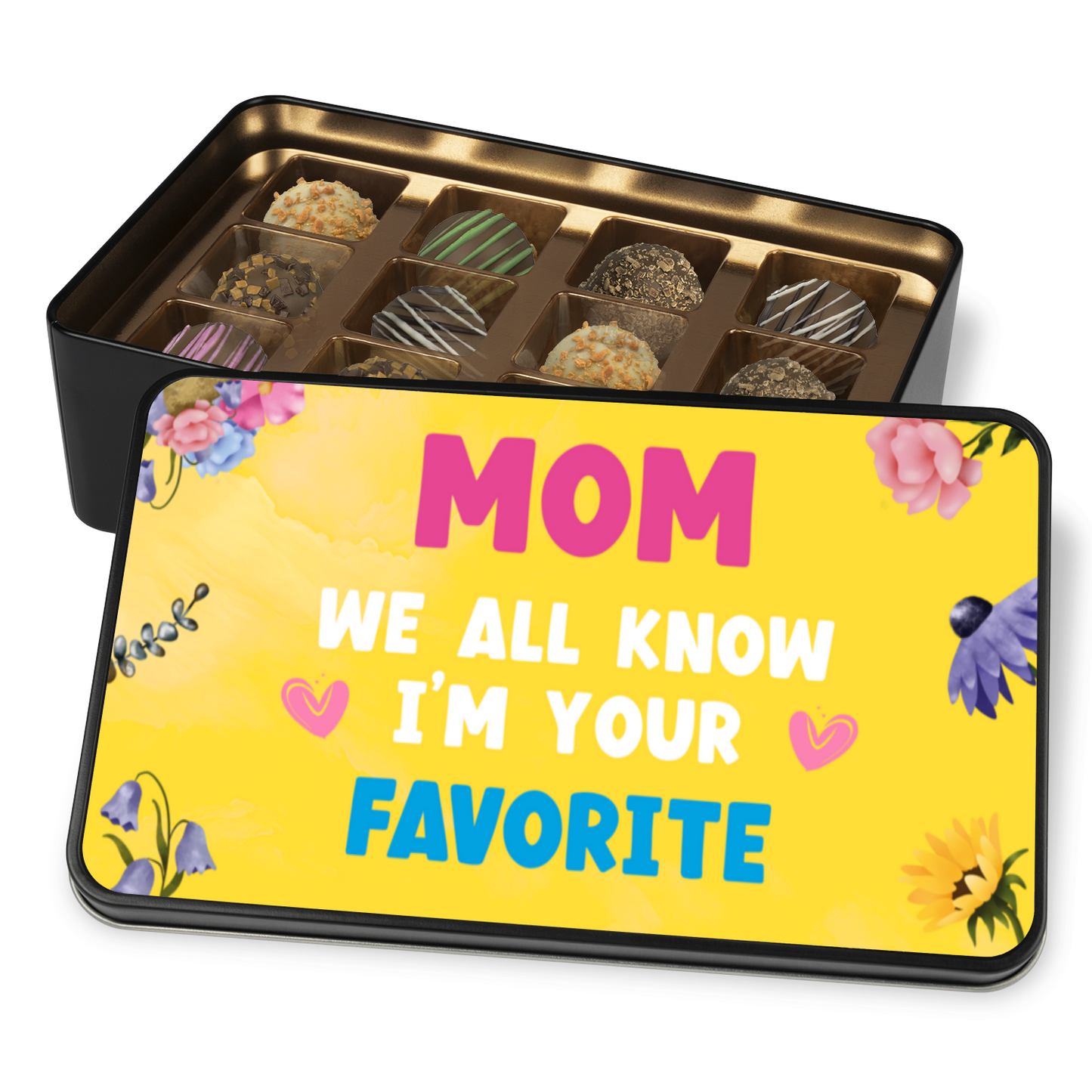 Mom I'm Your Favorite Handmade Chocolates In A Keepsake Tin