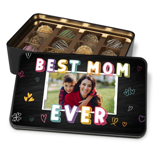 Best Mom Ever Handmade Chocolates In A Personalized Keepsake Tin