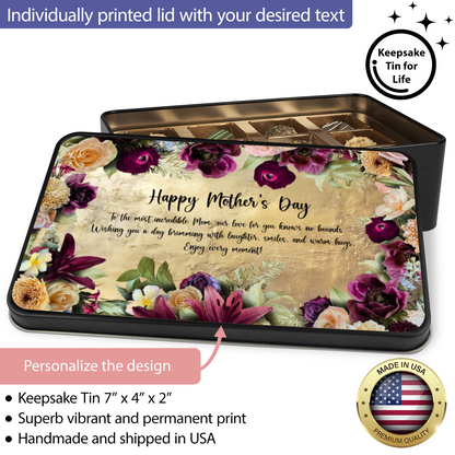 Happy Mothers Day Handmade Chocolates In A Keepsake Tin