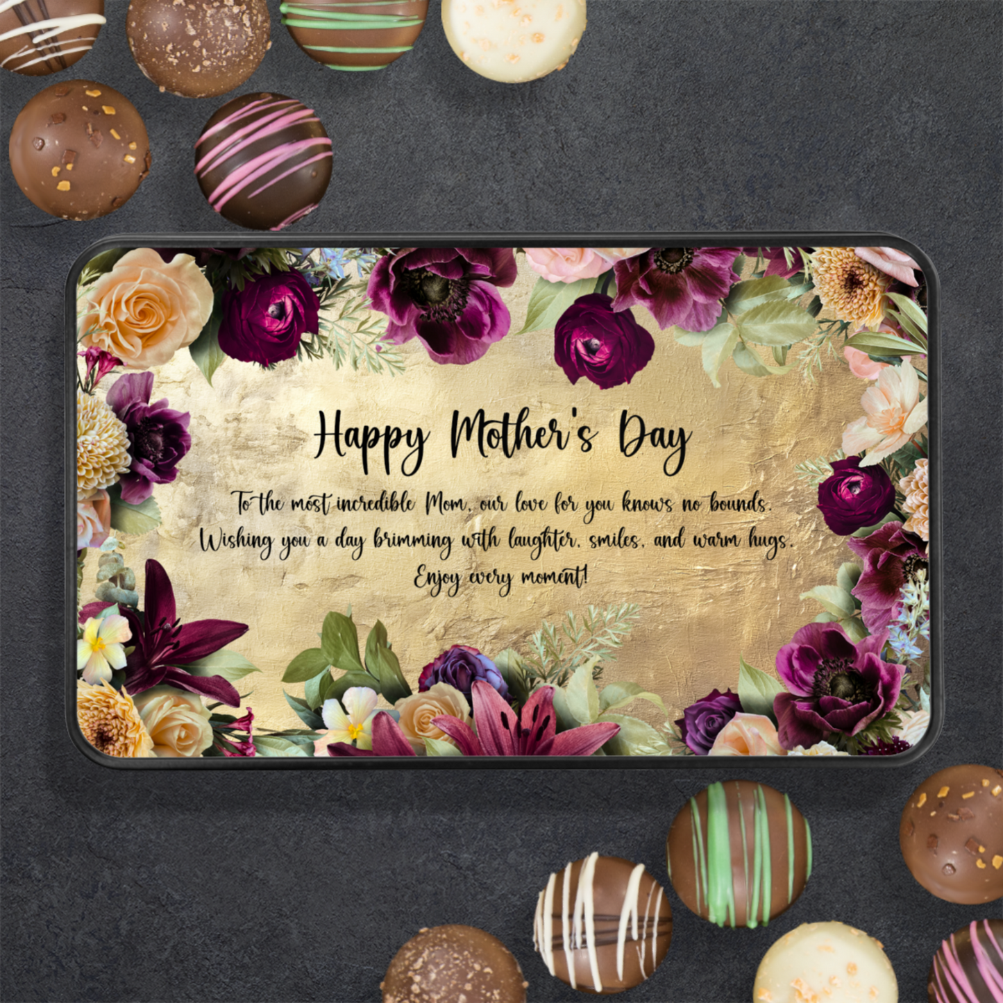 Happy Mothers Day Handmade Chocolates In A Keepsake Tin