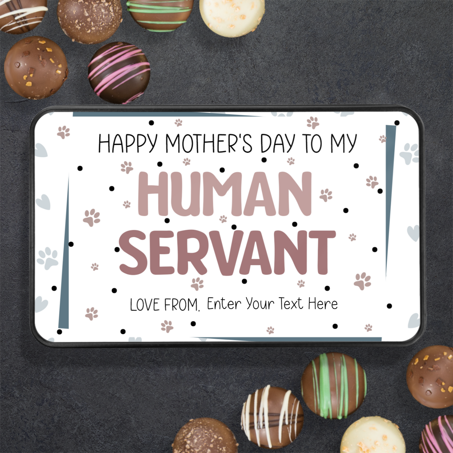 Happy Mothers Day Handmade Chocolates In A Personalized Keepsake Tin