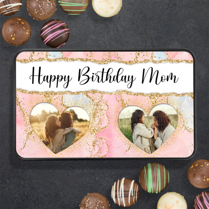 Happy Birthday Mom Handmade Chocolates In A Personalized Keepsake Tin