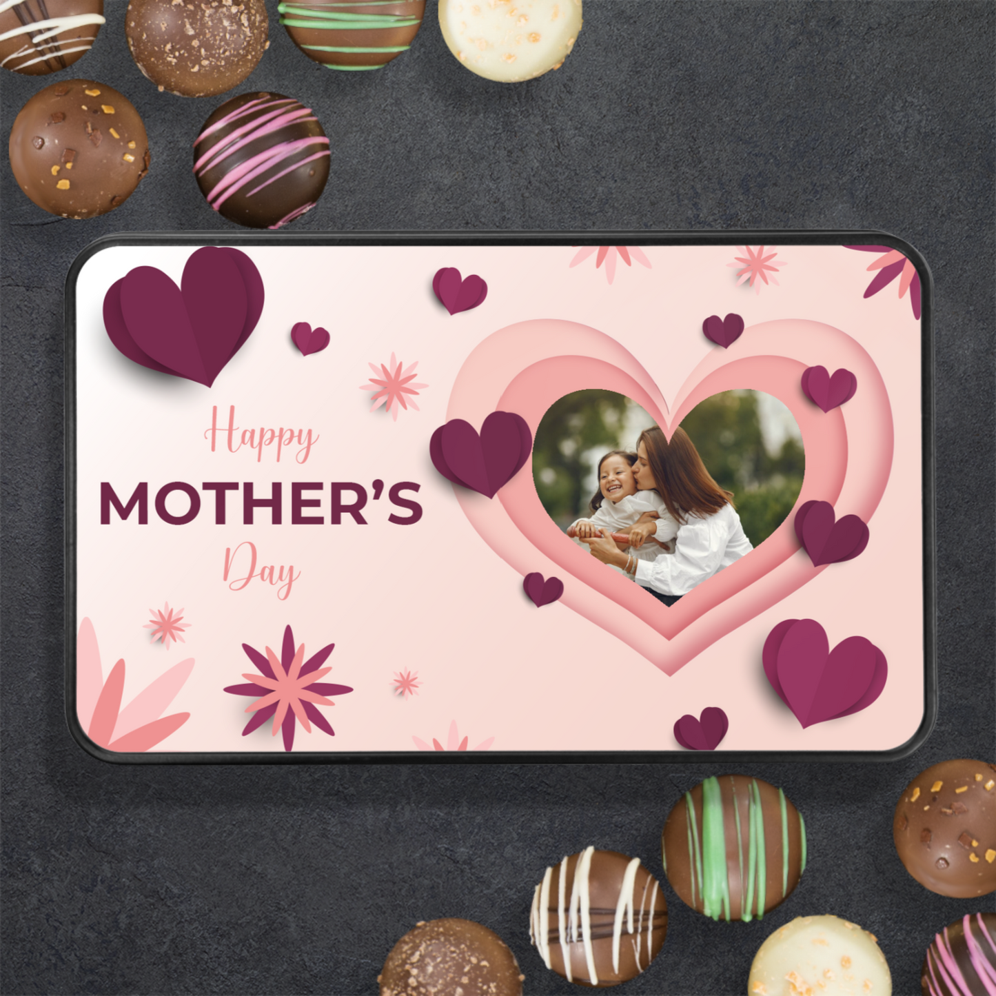 Happy Mothers Day Handmade Chocolates In A Personalized Keepsake Tin