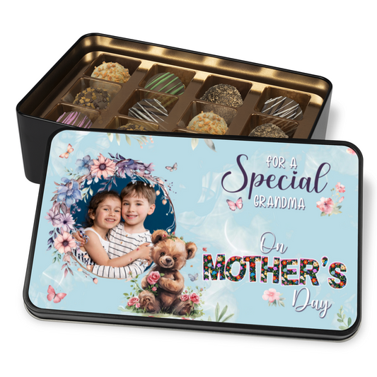 Happy Mothers Day For Grandma Handmade Chocolates In A Personalized Keepsake Tin