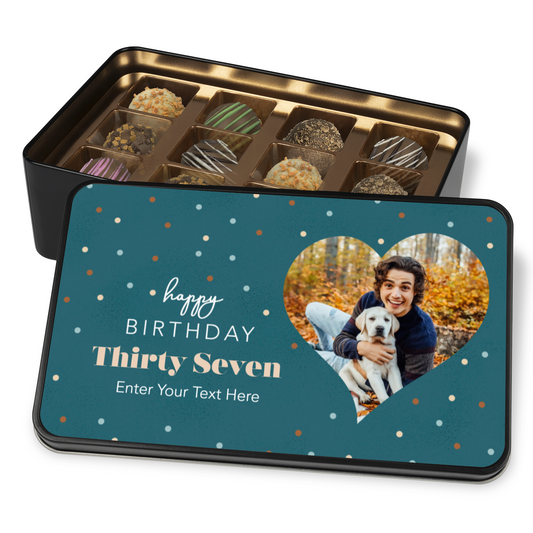 Happy Birthday Handmade Chocolates In A Personalized Keepsake Tin