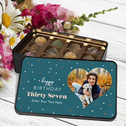 Happy Birthday Handmade Chocolates In A Personalized Keepsake Tin