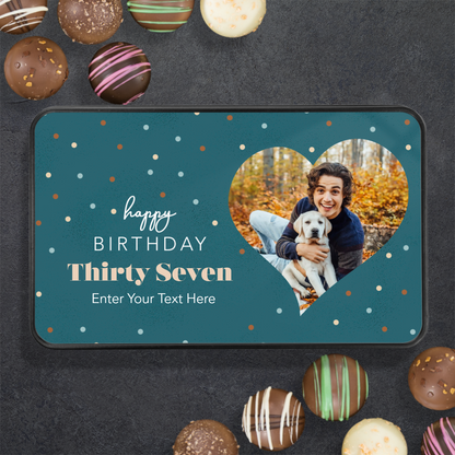 Happy Birthday Handmade Chocolates In A Personalized Keepsake Tin