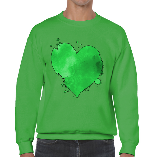 Green Heart St Patrick's Day Sweatshirt