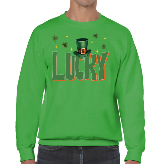 Lucky Hat St Patrick's Day Sweatshirt