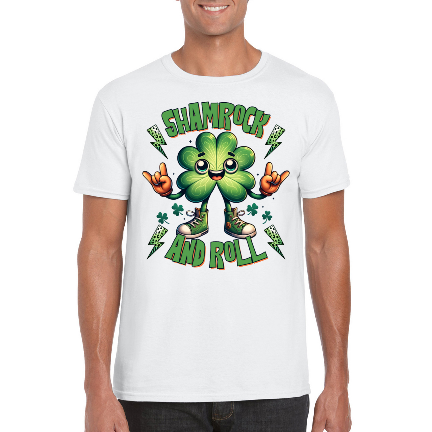 Shamrock and Roll St Patrick's Day T-Shirt