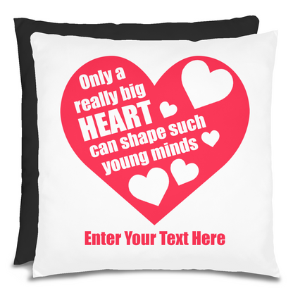 Only A Really Big Heart Personalized Teacher Pillow