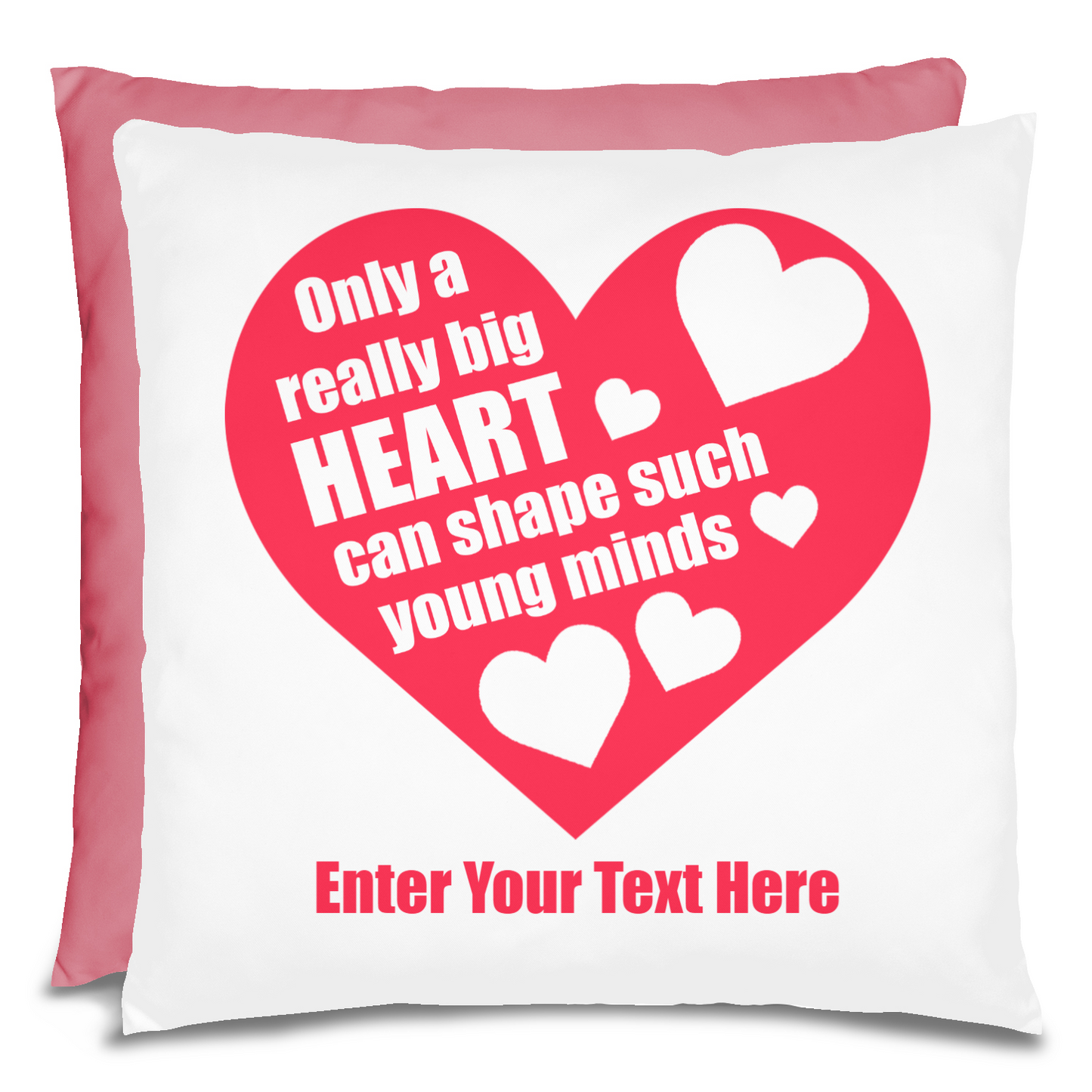 Only A Really Big Heart Personalized Teacher Pillow