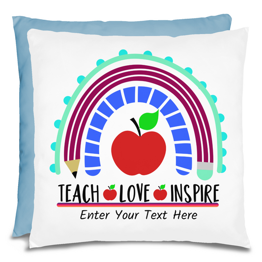 Teach Love Inspire Personalized Pillow