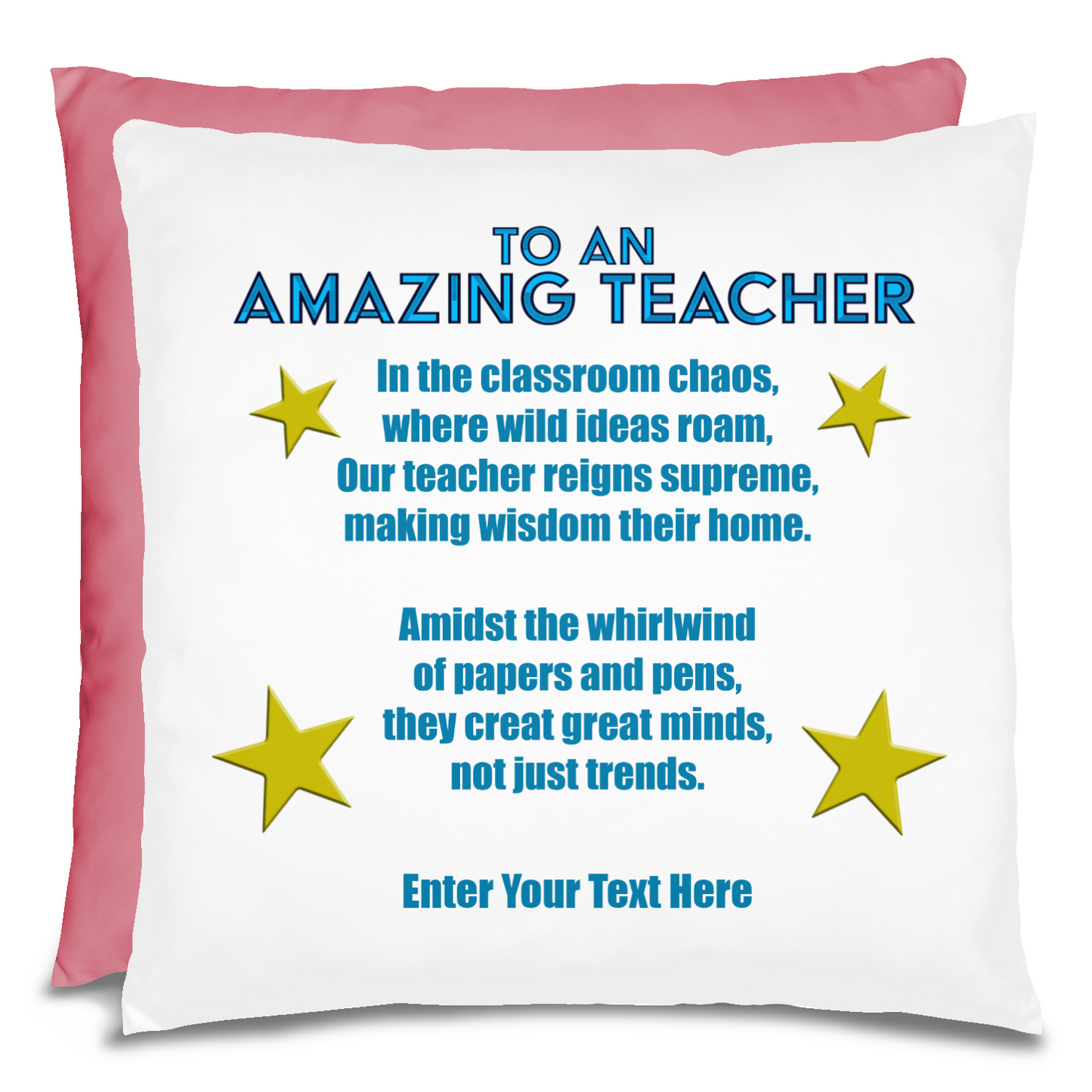 To An Amazing Teacher Personalized Pillow