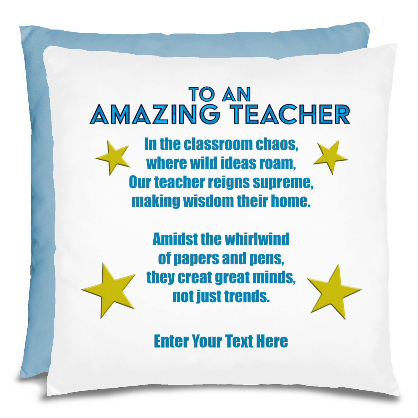 To An Amazing Teacher Personalized Pillow