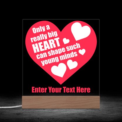 Only A Really Big Heart Illuminated Light Stand