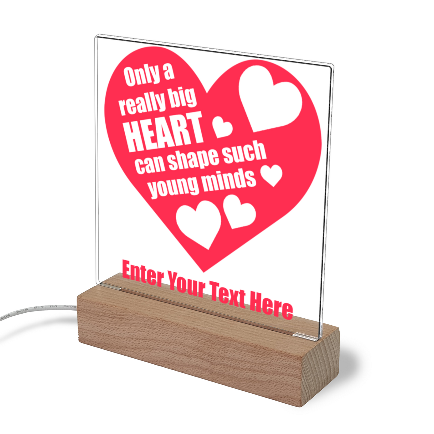 Only A Really Big Heart Illuminated Light Stand