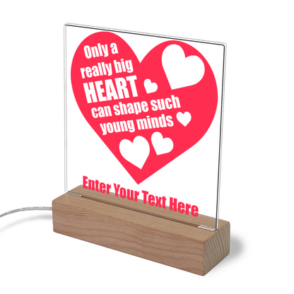 Only A Really Big Heart Illuminated Light Stand