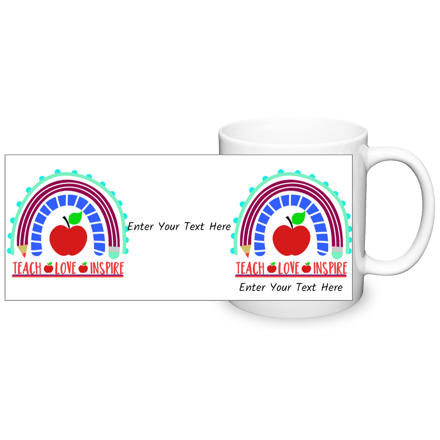 Teach Love Inspire Two Tone Mug