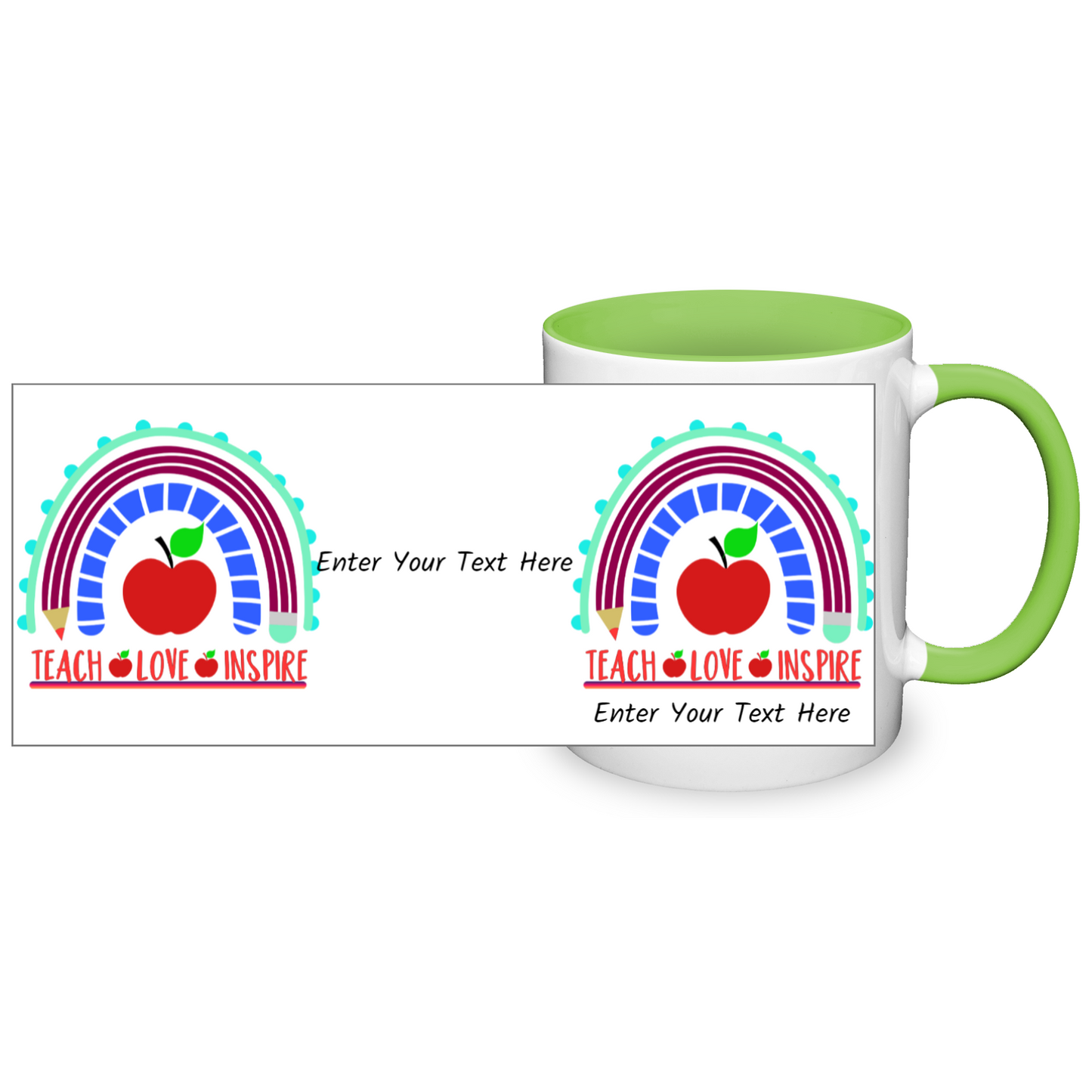 Teach Love Inspire Two Tone Mug