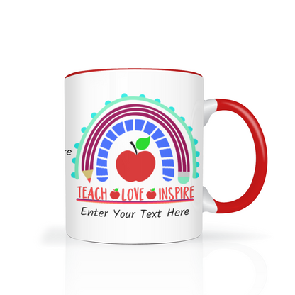 Teach Love Inspire Two Tone Mug