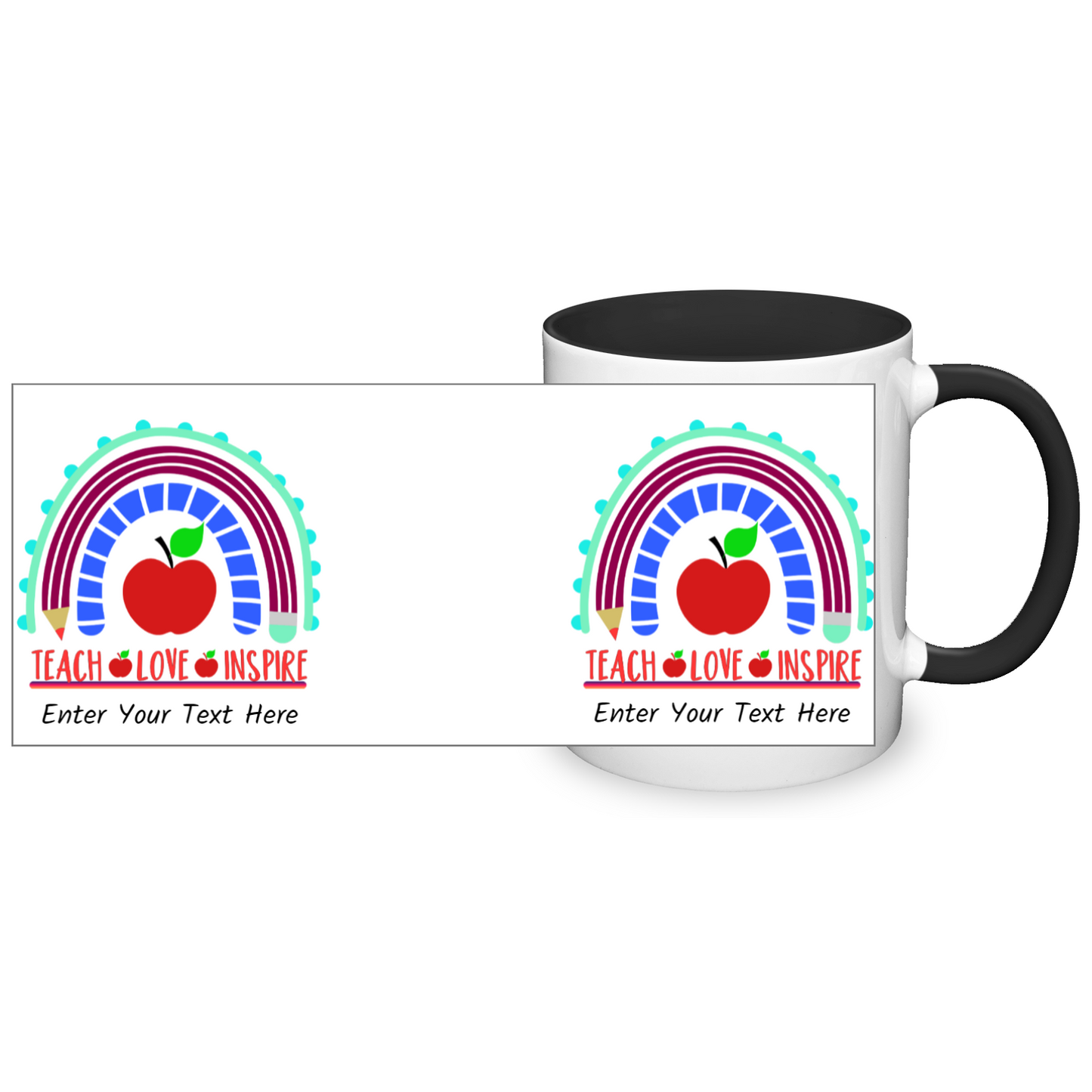 Teach Love Inspire Two Tone Mug