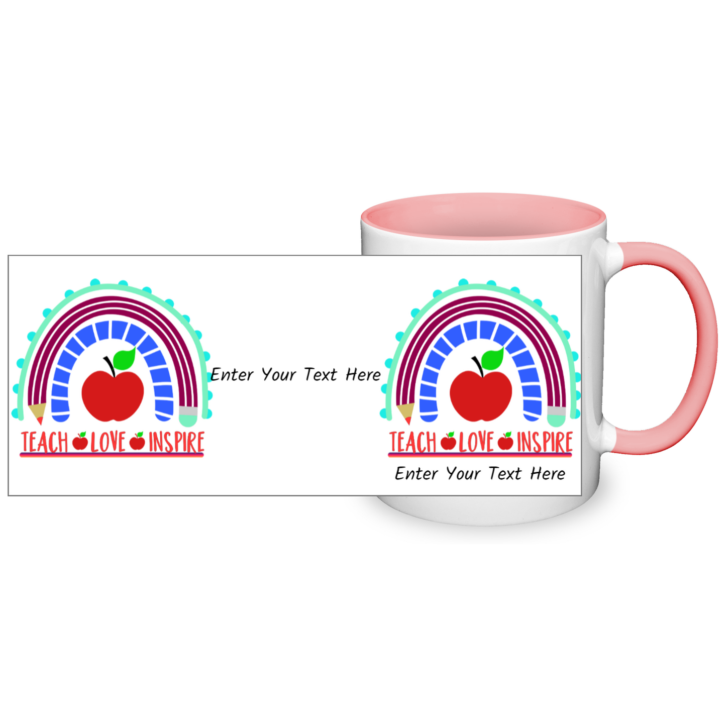 Teach Love Inspire Two Tone Mug