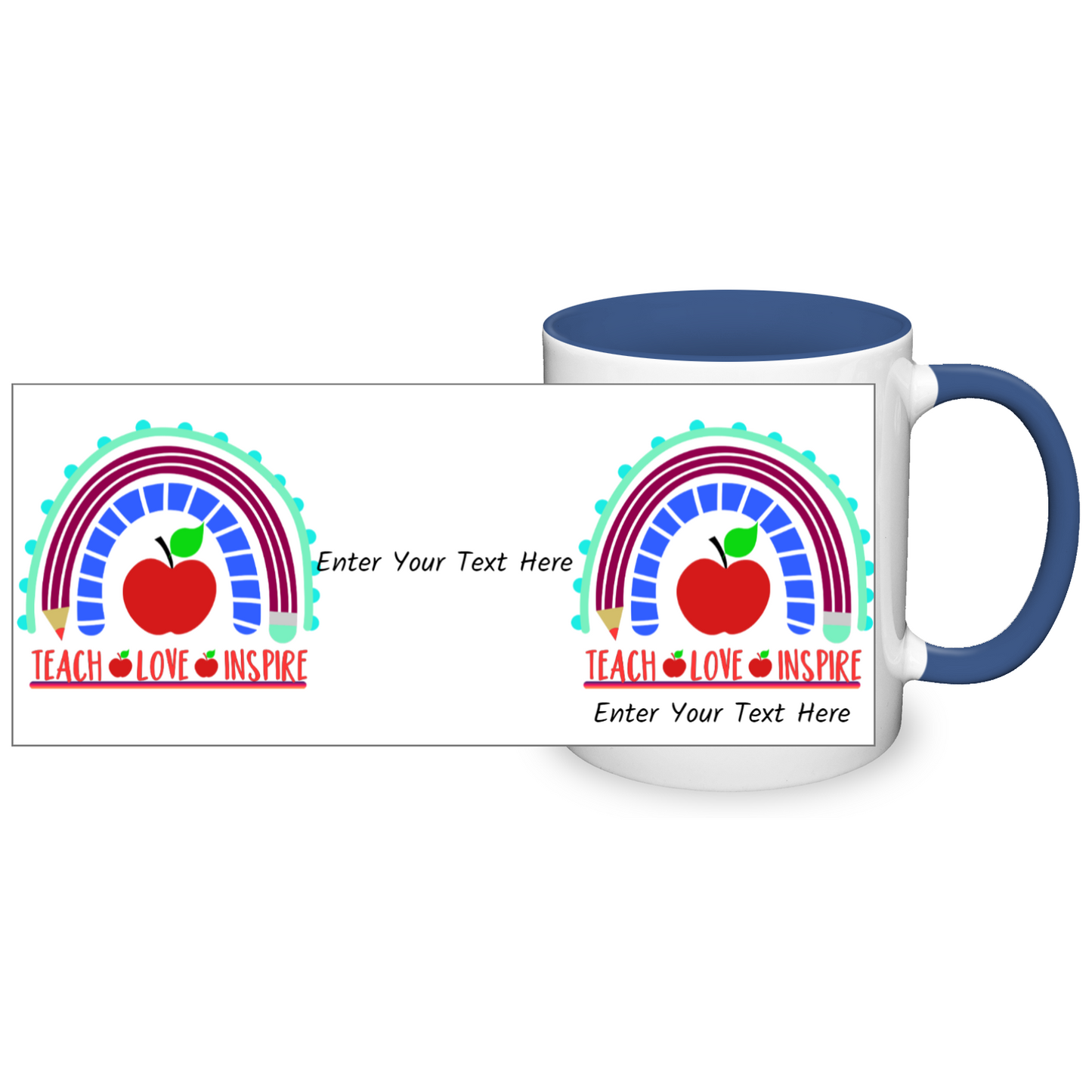 Teach Love Inspire Two Tone Mug