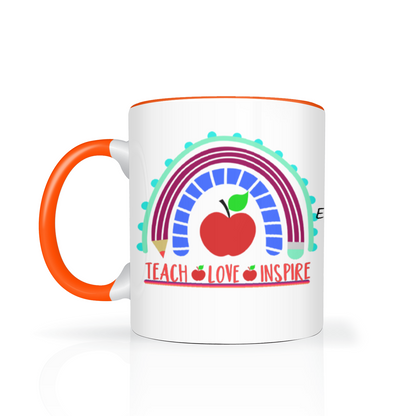 Teach Love Inspire Two Tone Mug