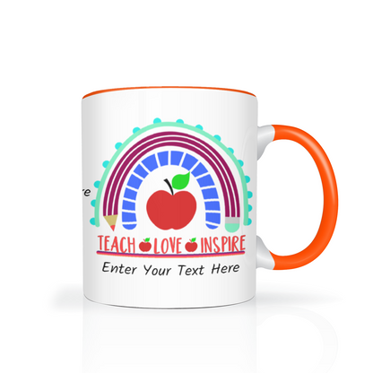 Teach Love Inspire Two Tone Mug