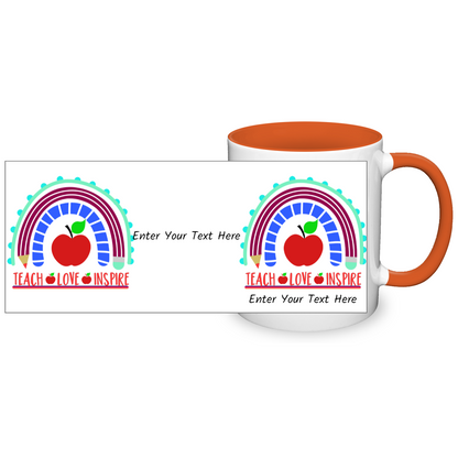 Teach Love Inspire Two Tone Mug