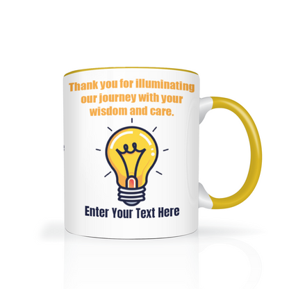 Thank You For Illuminating My Journey Two Tone Mug