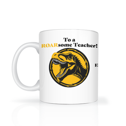 To A ROARsome Teacher Two Tone Mug