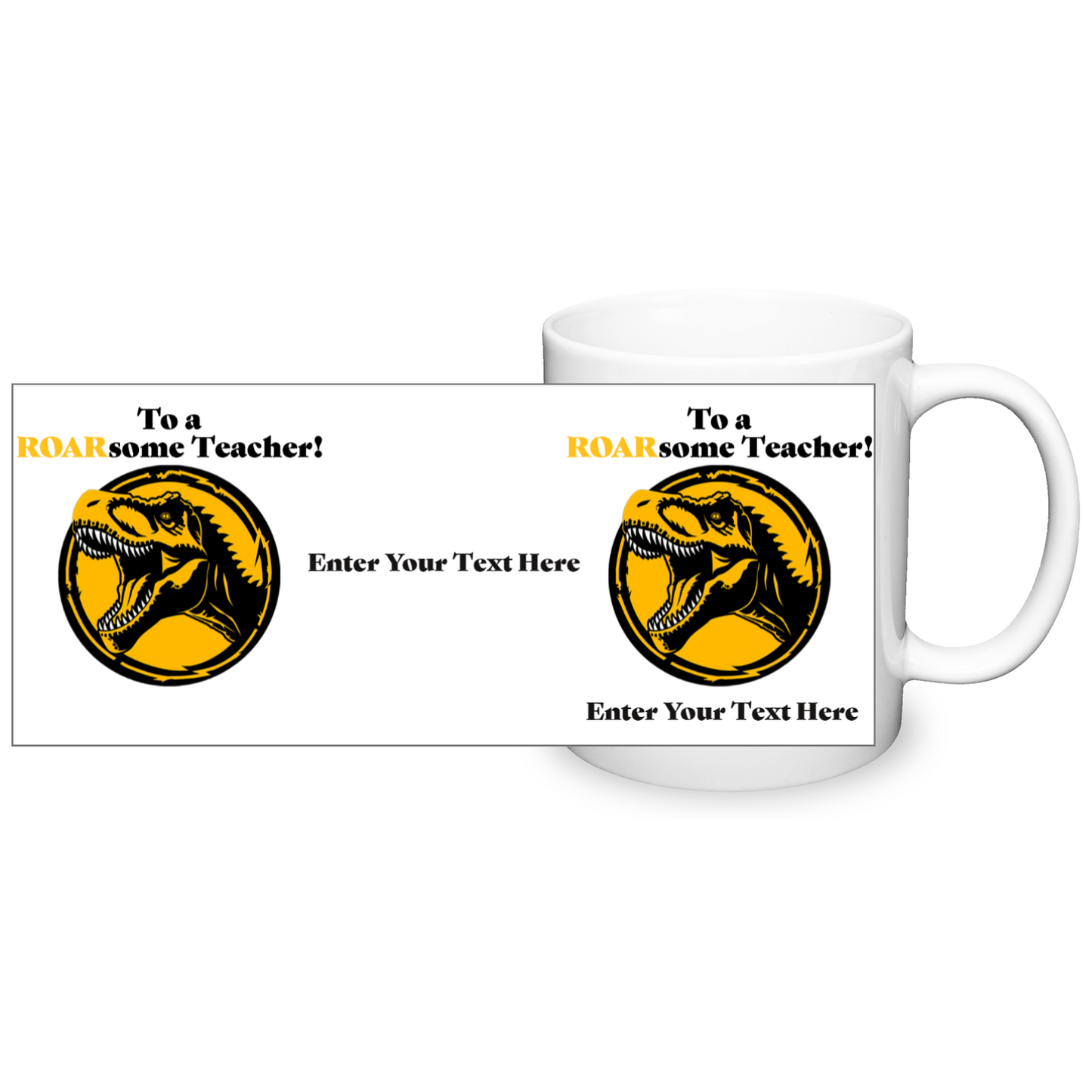 To A ROARsome Teacher Two Tone Mug