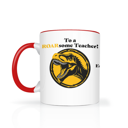 To A ROARsome Teacher Two Tone Mug