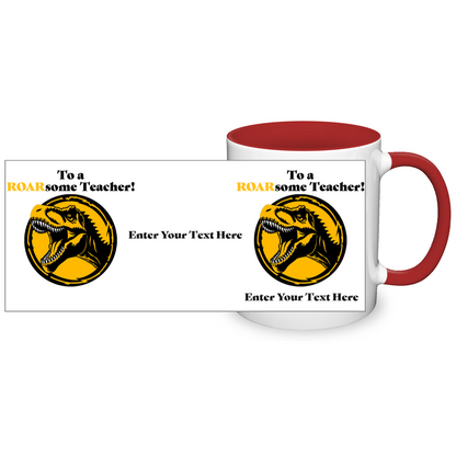 To A ROARsome Teacher Two Tone Mug